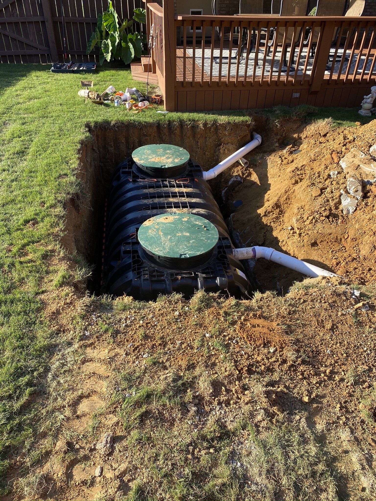 new septic tank install in North Alabama