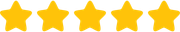 A row of yellow arrows on a white background.