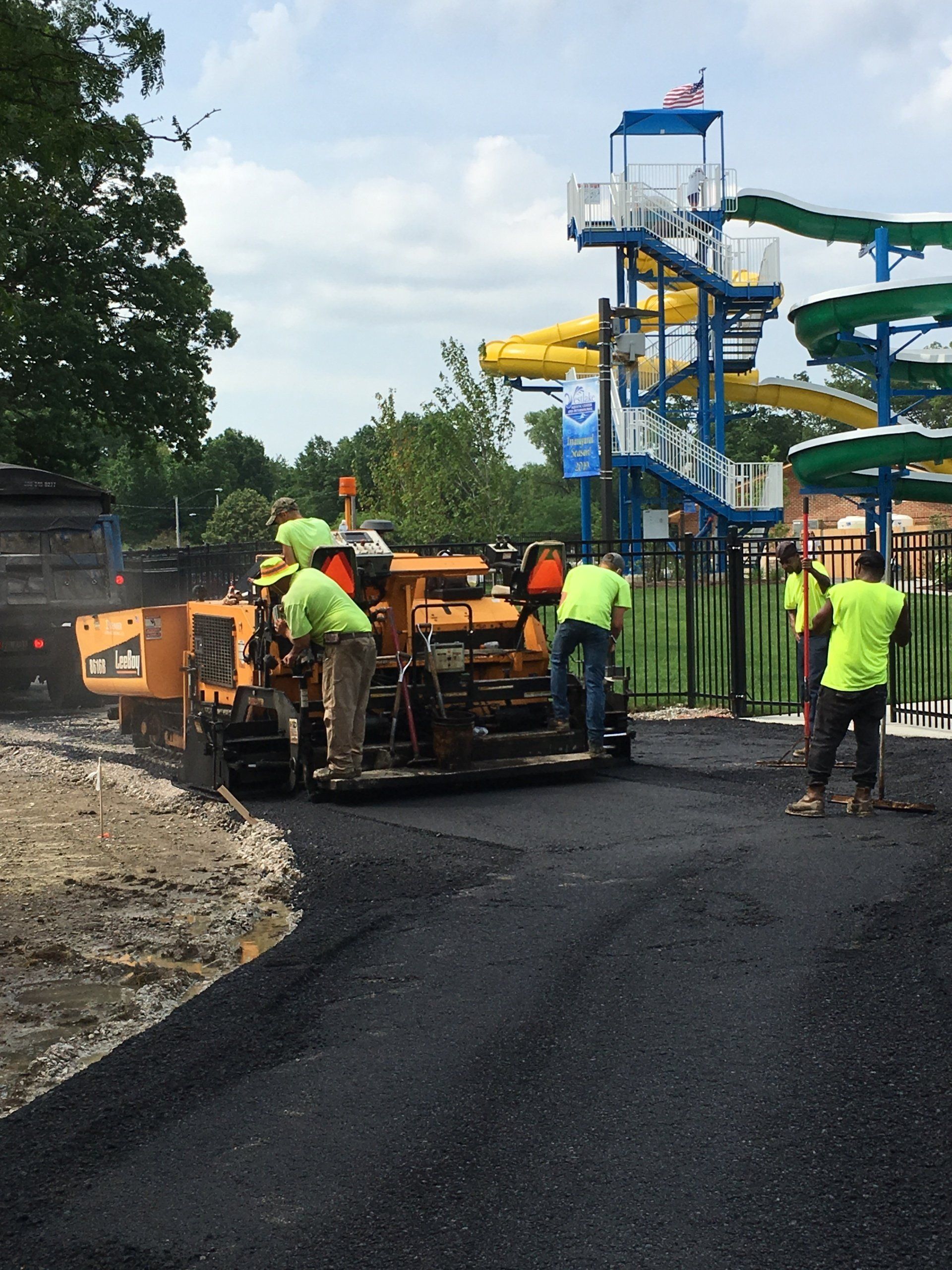 Asphalt paving machine - Northeast Ohio - Premier Asphalt Paving