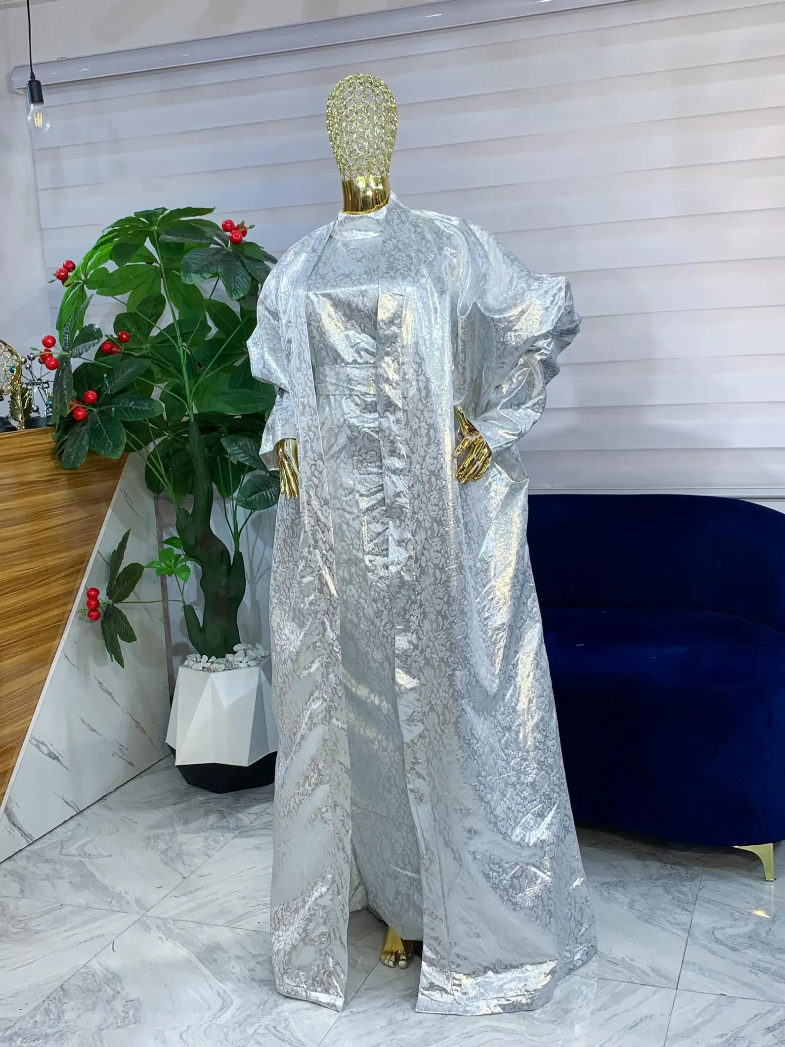 Caoimhe Luxury Two-Piece Brocade Lace Dress