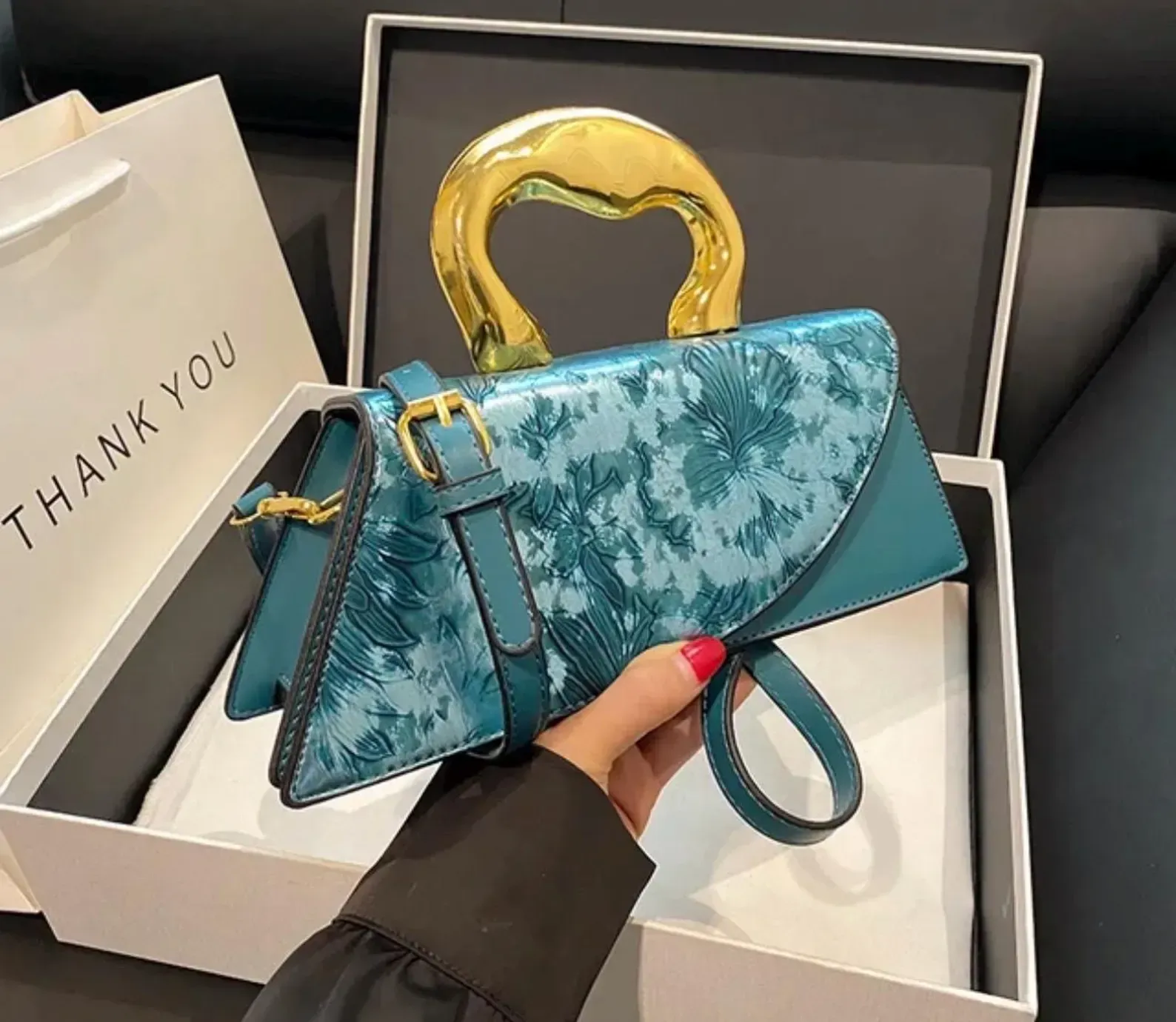 Green Boujee Clutch