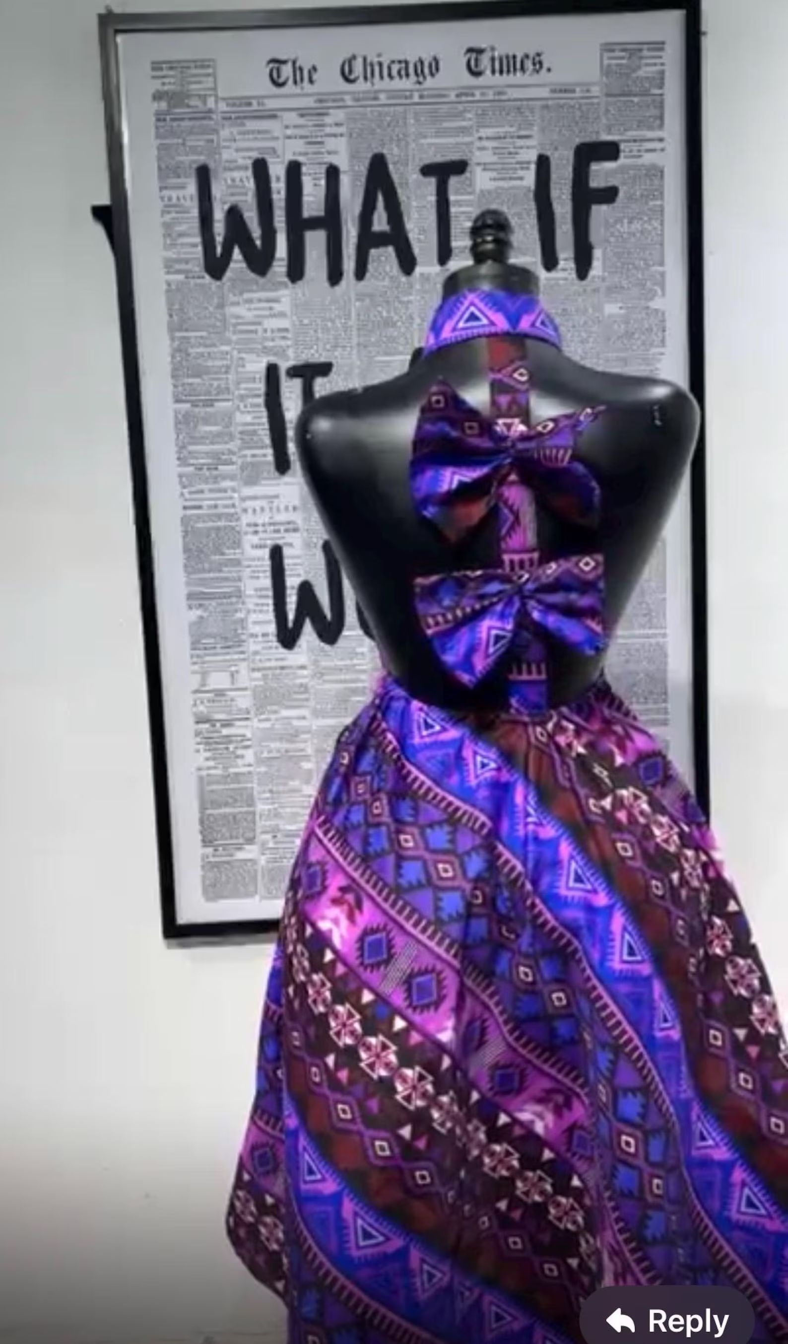 Butterfly Open Back Purple Dress