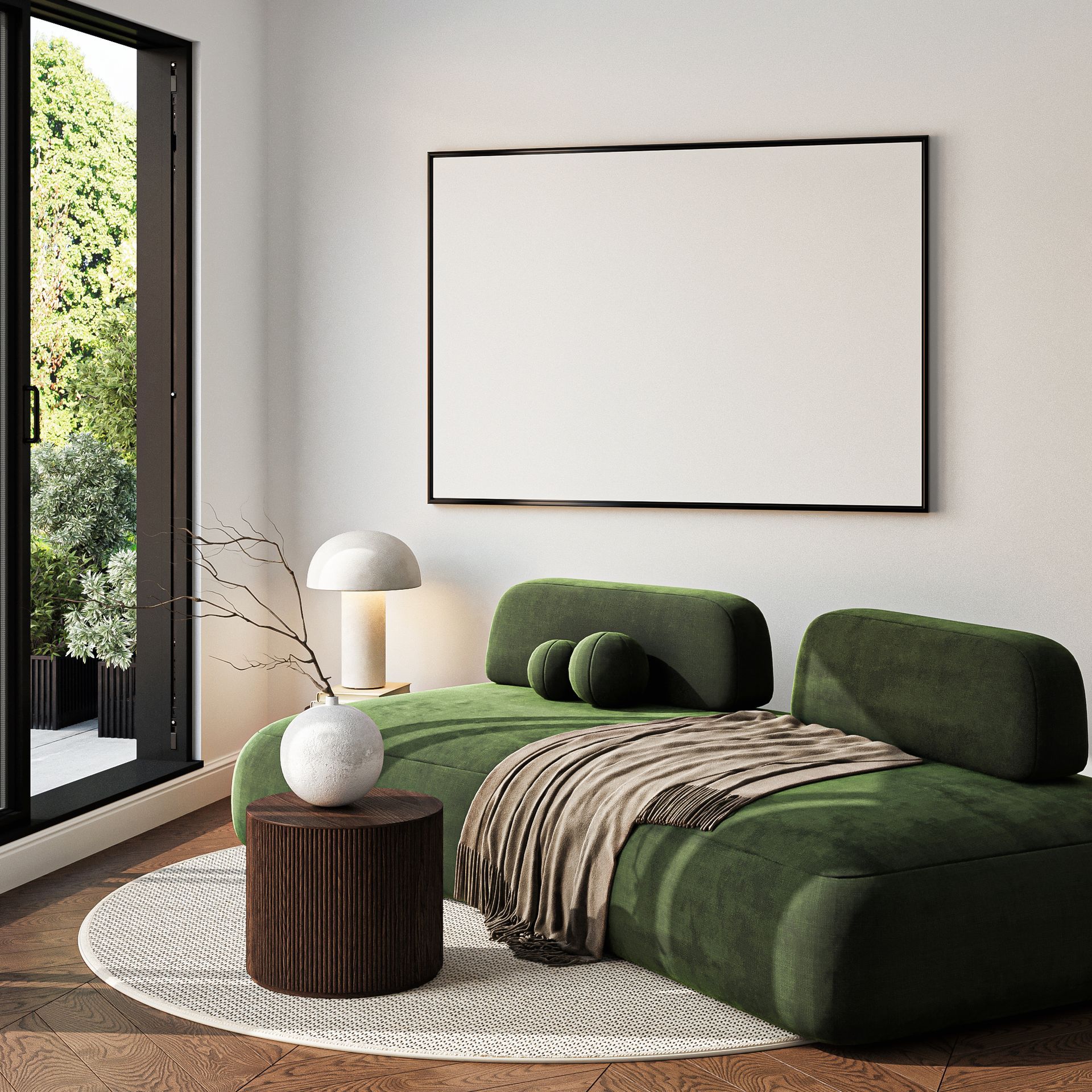 Modern green interior