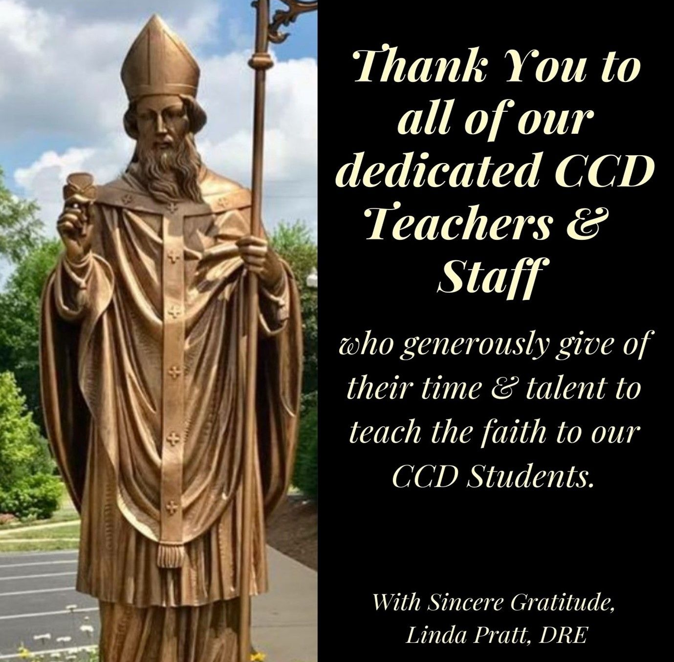 CCD Teacher & Staff Recognition POG Sponsor