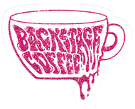 A cup with the words backpacked coffee written on it