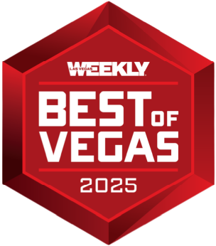 A weekly best of vegas logo for 2025