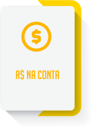 Um cartão branco com uma borda amarela e um cifrão nele.