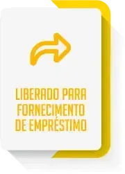 Uma seta amarela aponta para a direita em um fundo branco.