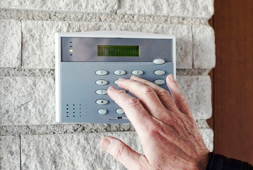intruder alarm keypad