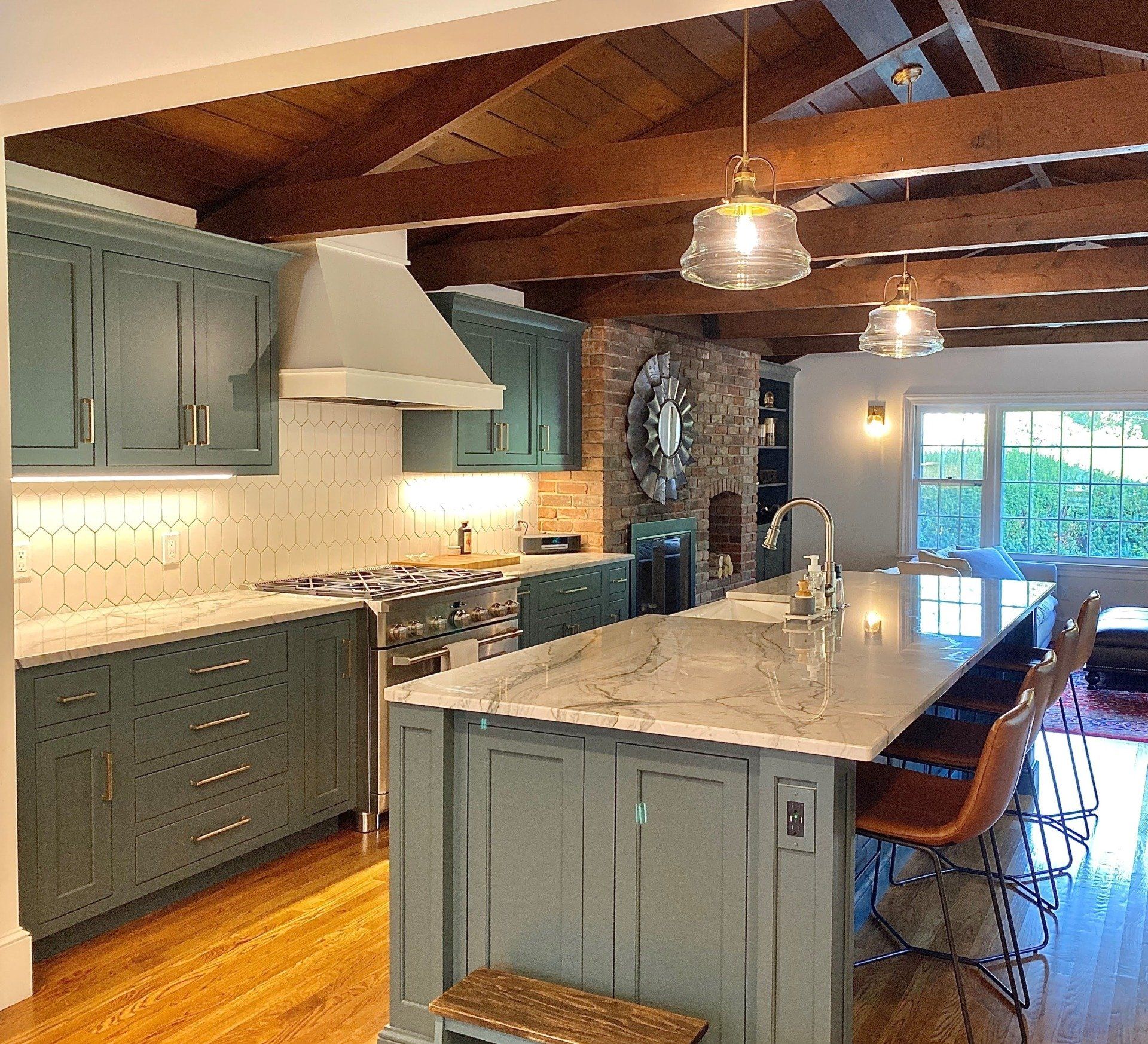 kitchen renovation completed by Chapdelaine Builders in East Longmeadow, MA