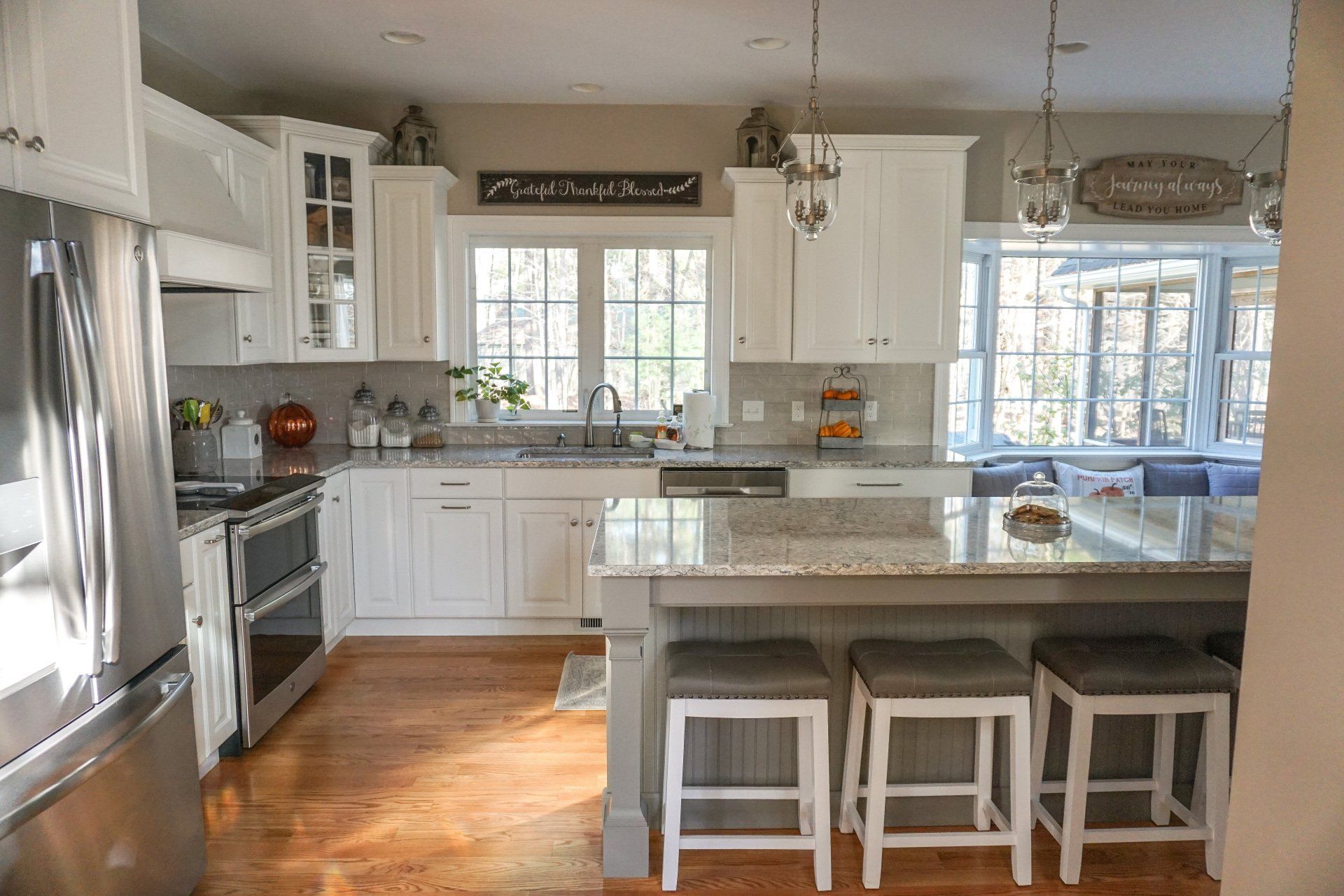 kitchen renovation completed by Chapdelaine Builders in East Longmeadow, MA