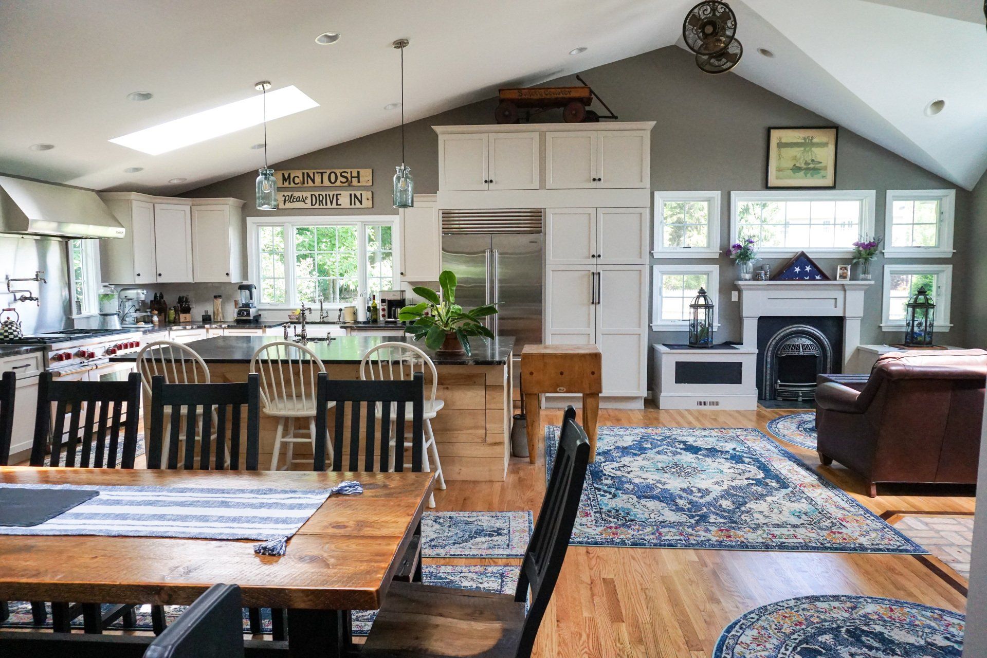 New open kitchen and family room renovation by Chapdelaine Builders in East Longmeadow, MA