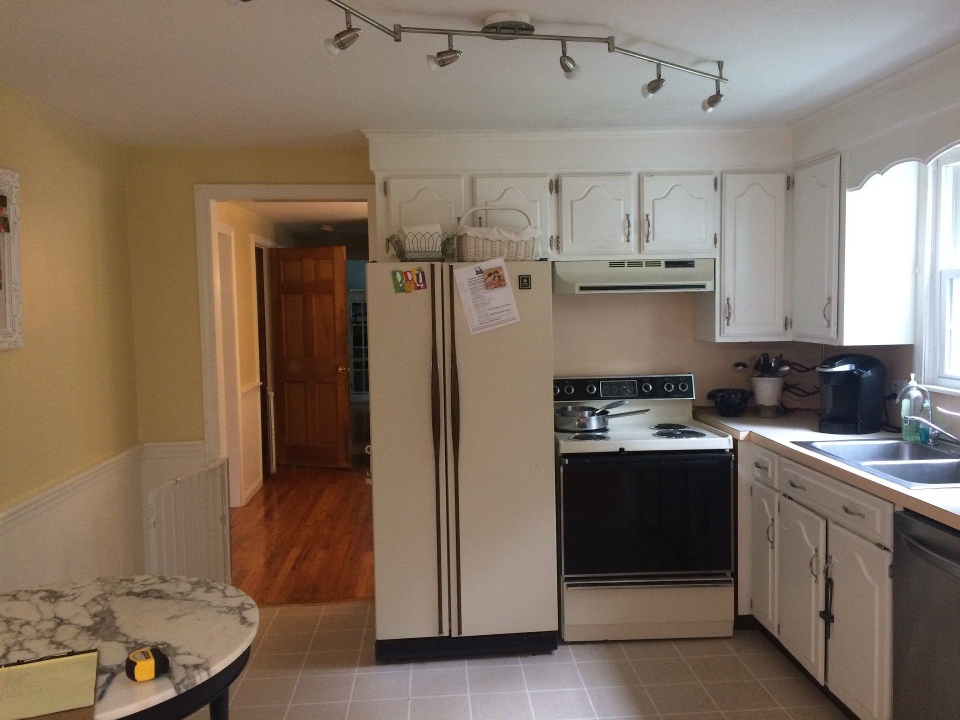 Before of a home kitchen renovation in West Springfield