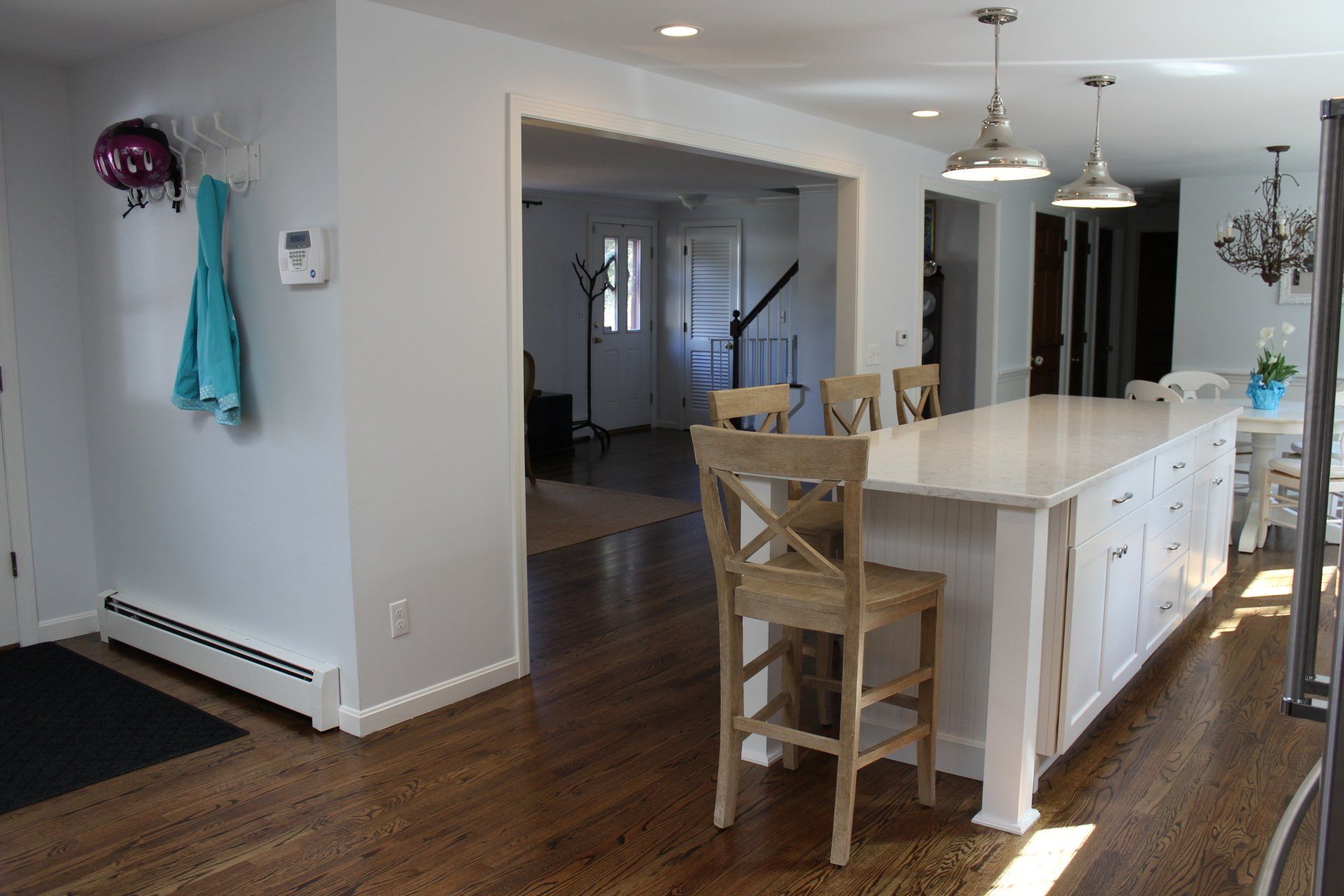 New open concept kitchen design in East Longmeadow, MA by Joseph Chapdelaine & Sons 