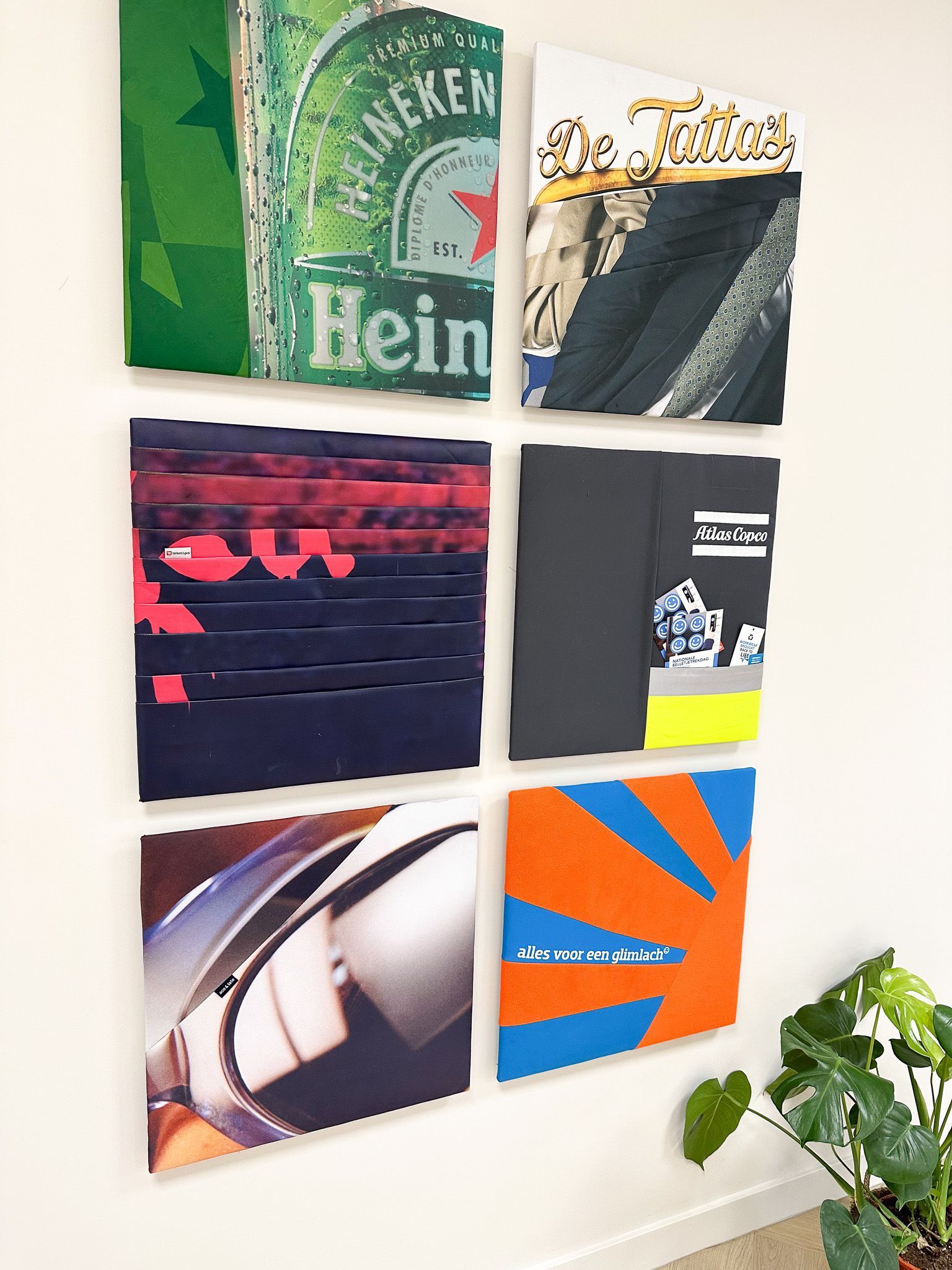 Schilderijen op de muur