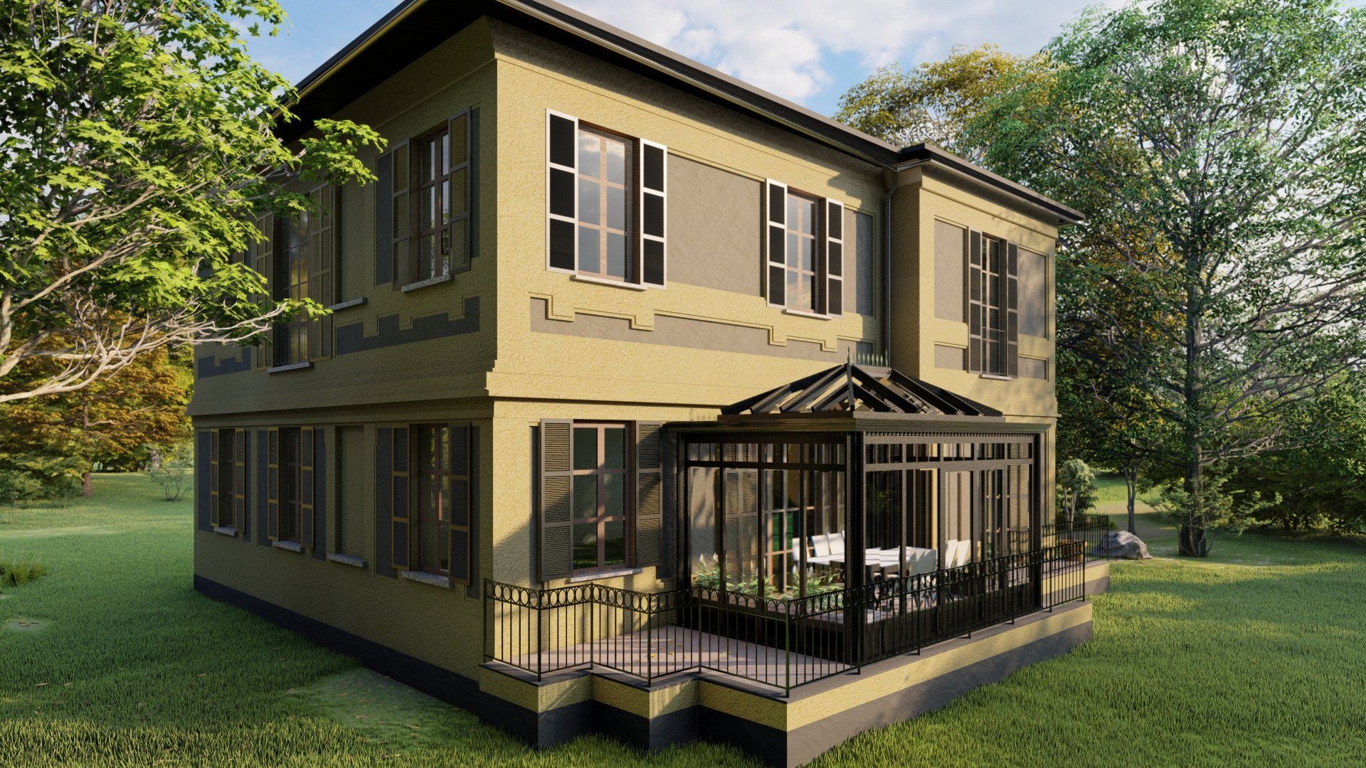 Edificio residenziale oggetto di intervento architettonico
