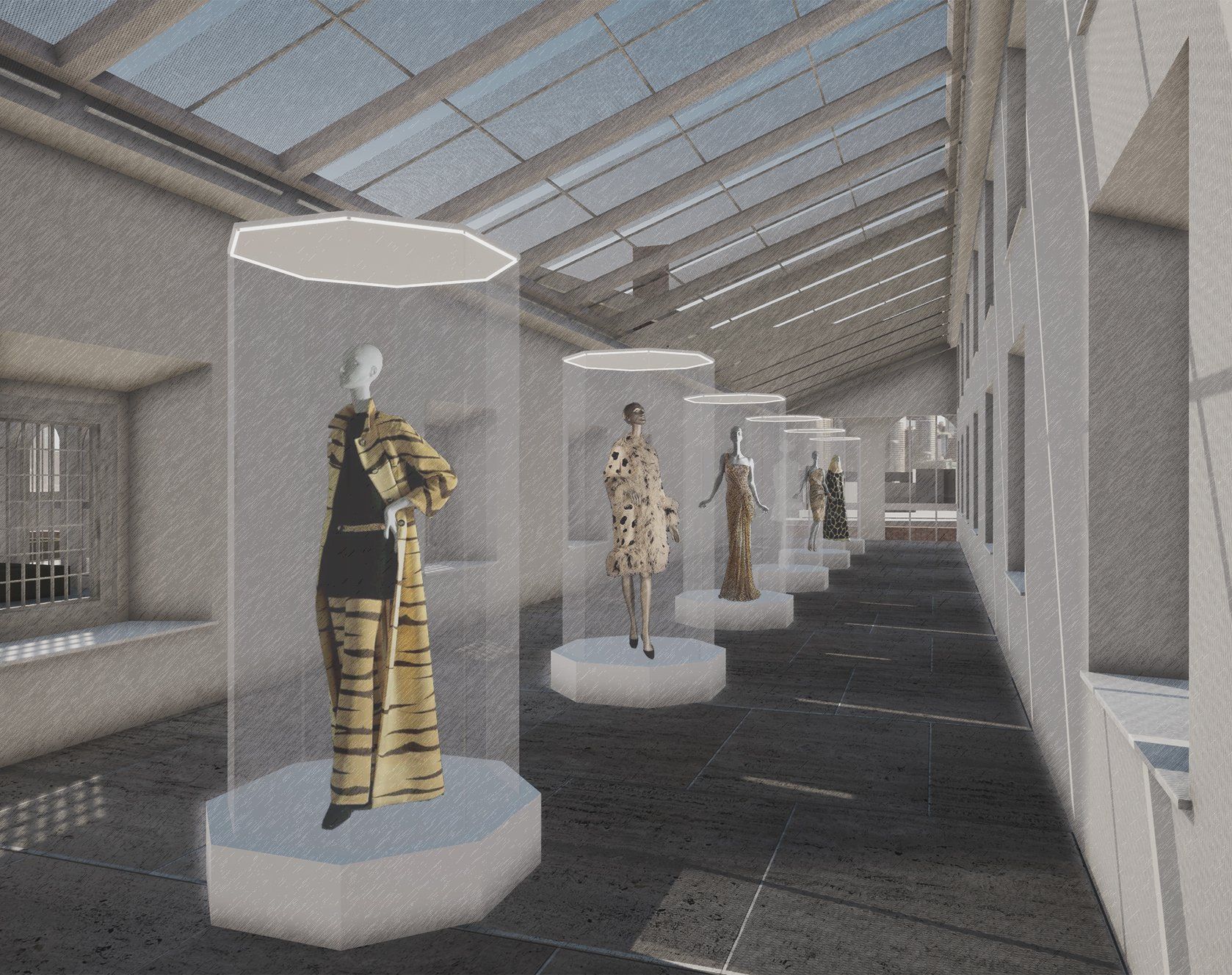 Progettazione teca museale