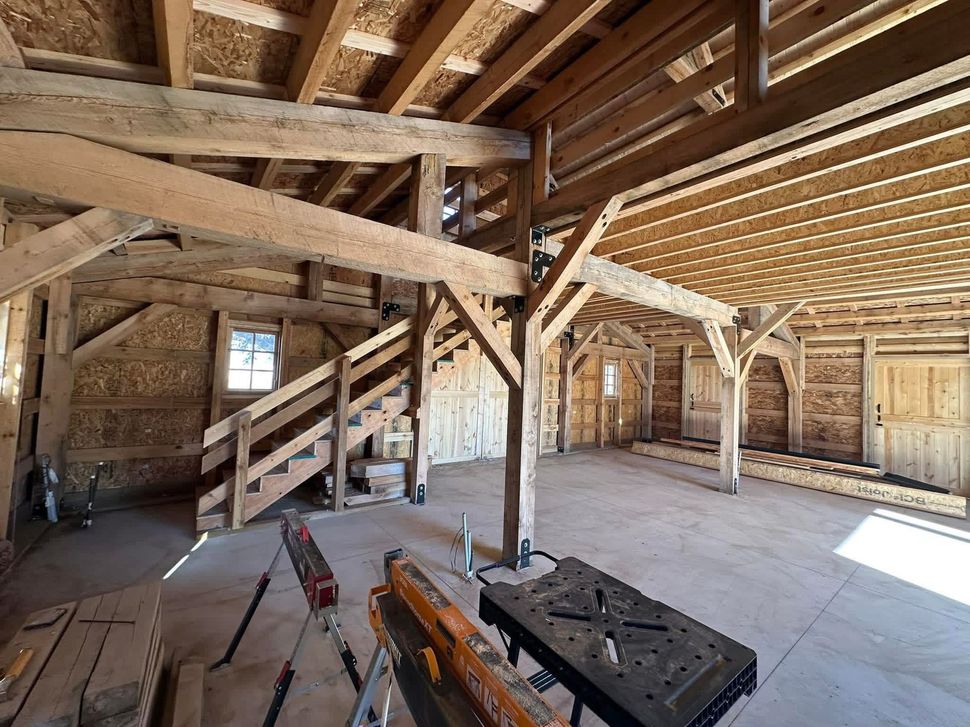 Construction in progress at Westrock Builders project site
