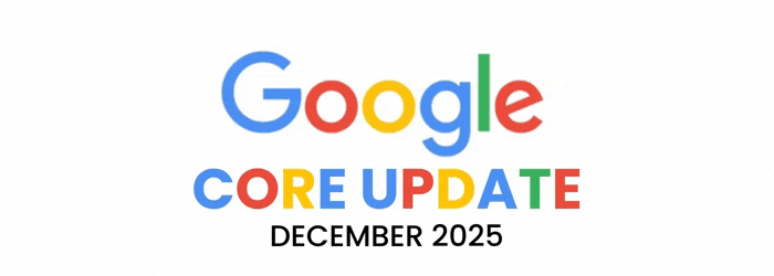 Google Core Update with the Google logo and the text “CORE UPDATE December 2025.”
