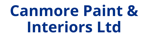 Canmore Paint & Interiors Ltd and Benjamin Moore logos separated by a vertical line