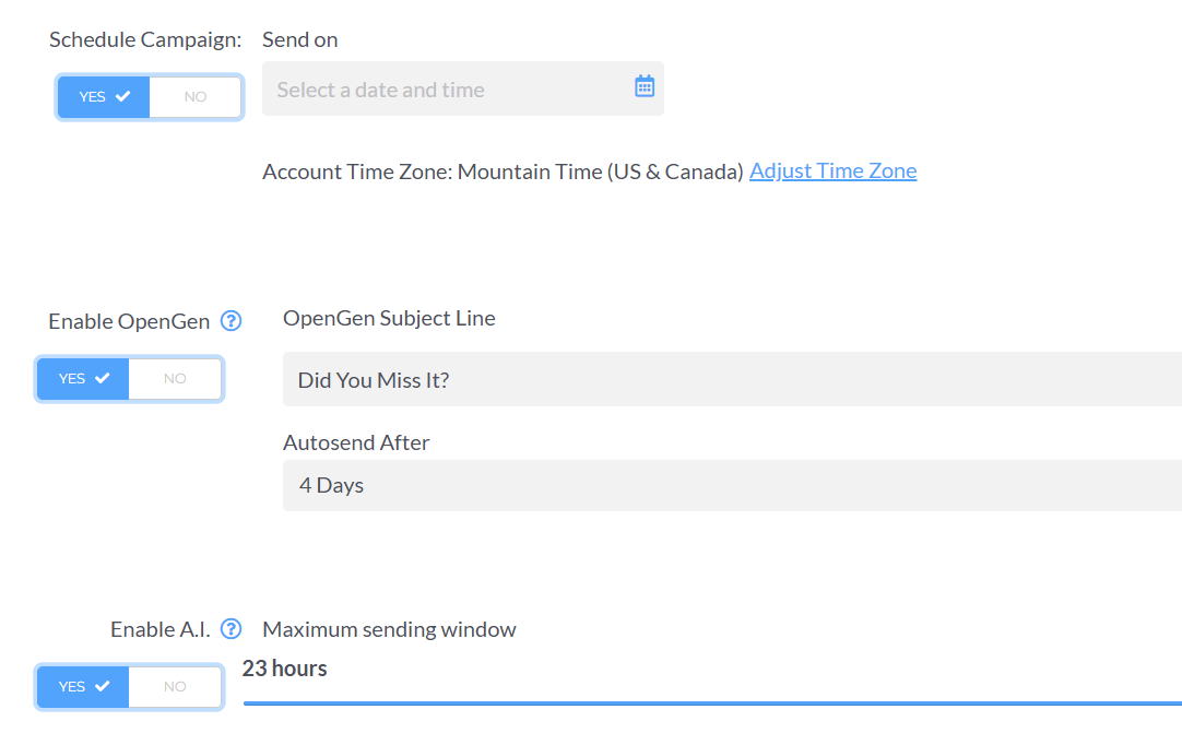 Web form with dropdown menus and text fields on a white page