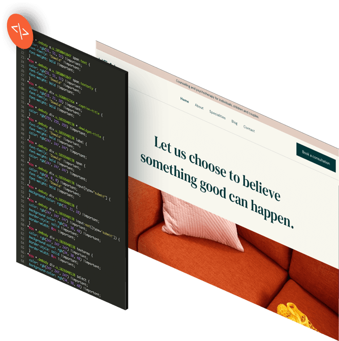 A computer screen with the words let us choose to believe something good can happen