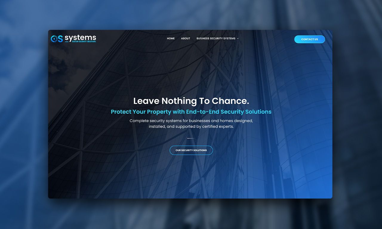 A screenshot of a website that says `` leave nothing to chance ''.