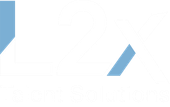 Two blue arrows pointing in opposite directions on a white background.