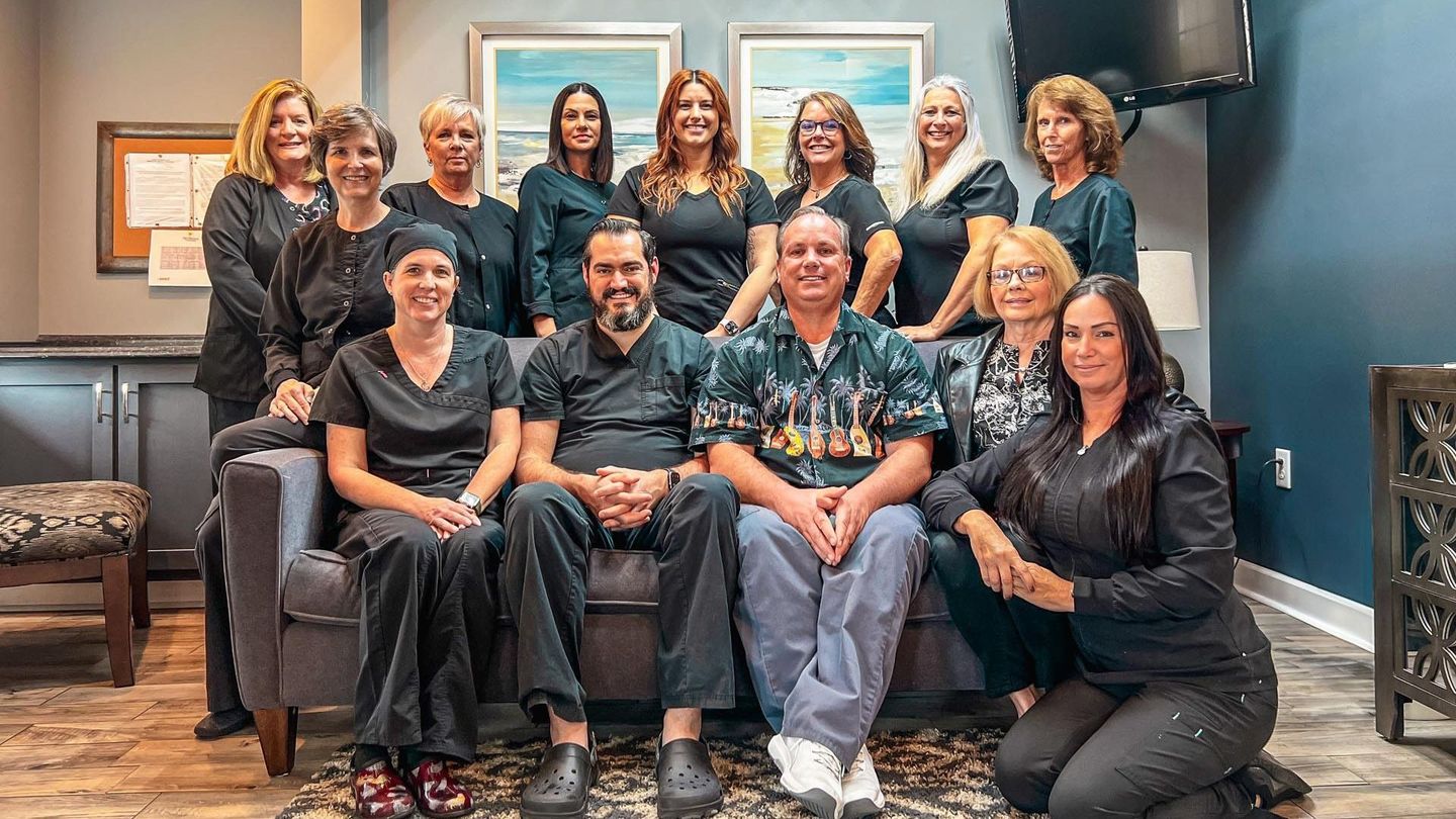 group photo of the staff of va beach smile