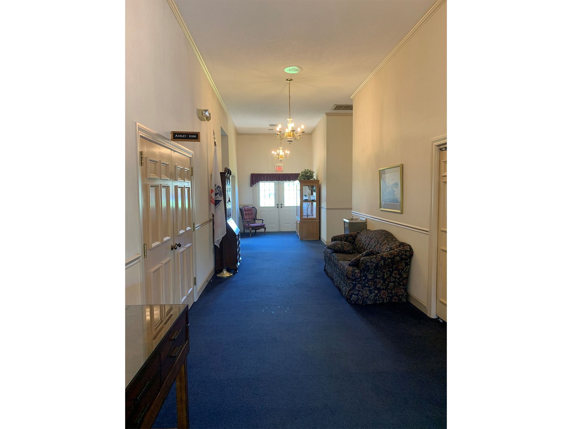 Interior and exterior photos of McHatton-Salder Funeral Chapels in Warsaw, IN.