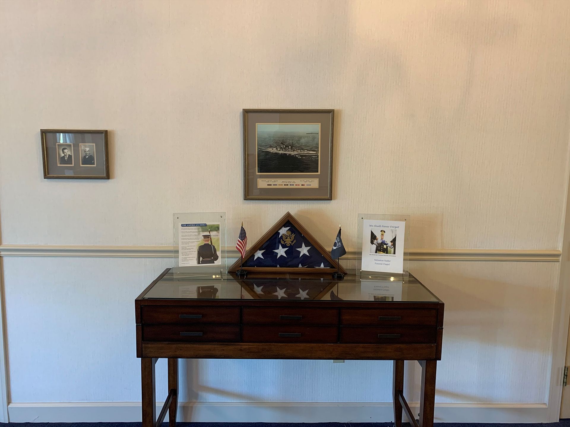 Interior and exterior photos of McHatton-Salder Funeral Chapels in Warsaw, IN.