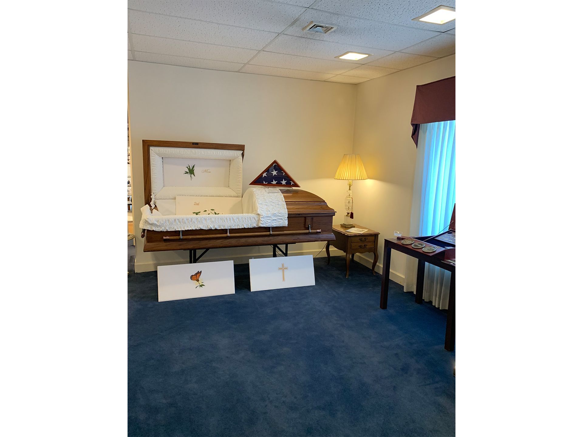 Interior and exterior photos of McHatton-Salder Funeral Chapels in Warsaw, IN.