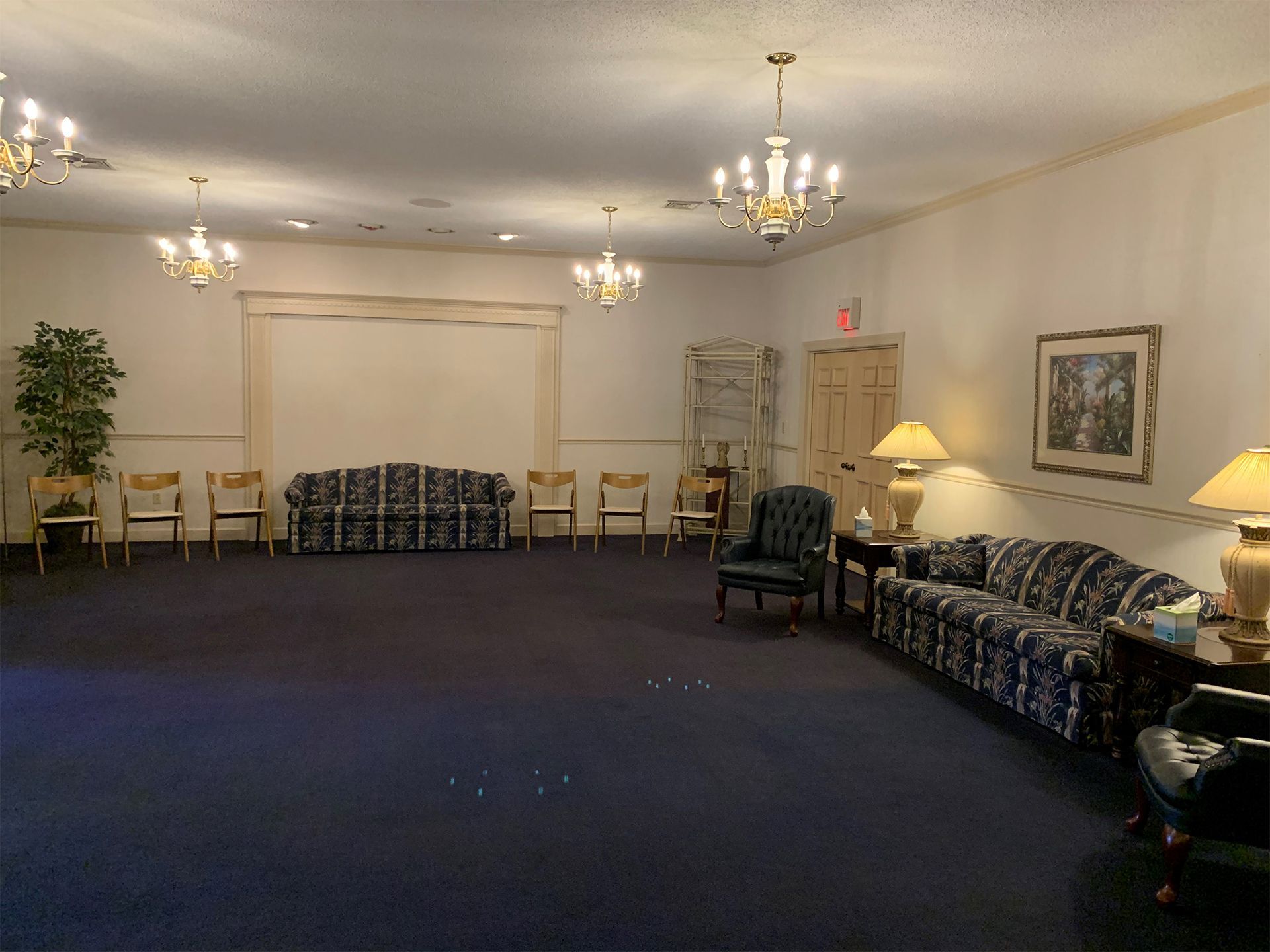 Interior and exterior photos of McHatton-Salder Funeral Chapels in Warsaw, IN.