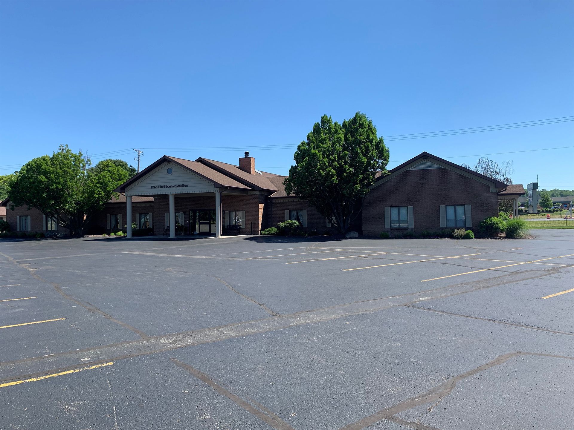 Interior and exterior photos of McHatton-Salder Funeral Chapels in Warsaw, IN.