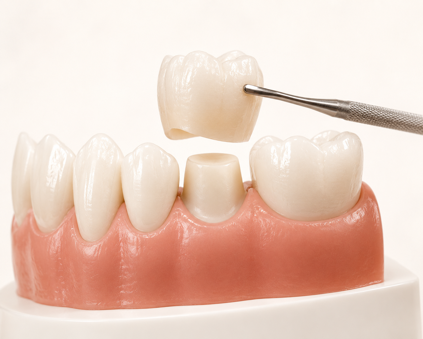 Dental crown model at Robert A. Lantzy DMD, Same-Day Crowns & Onlays in Newtown, PA