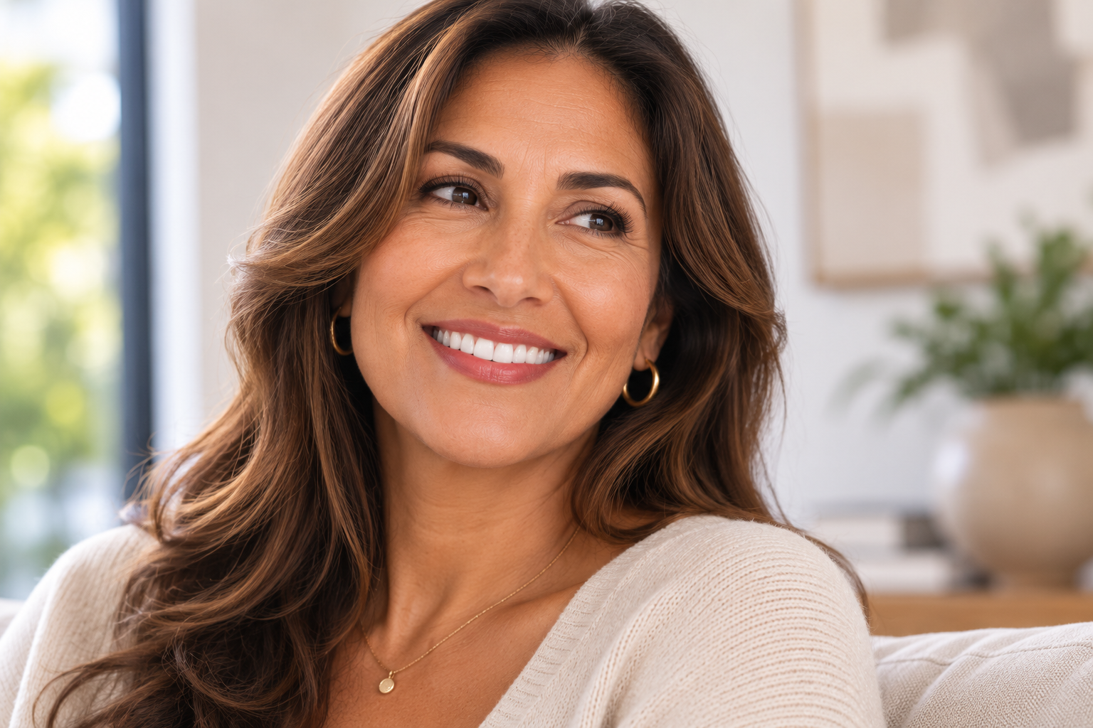 Patient showing smile makeover results at Robert A. Lantzy DMD, Smile Makeover in Newtown, PA