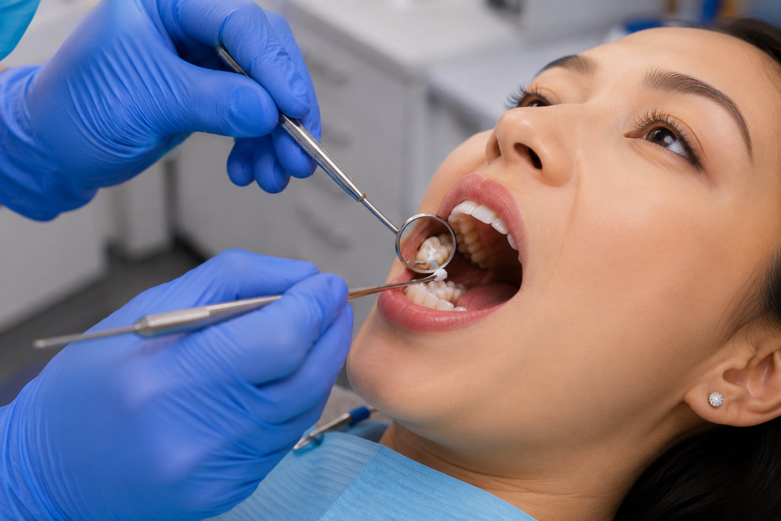 Patient receiving dental sealants at Robert A. Lantzy DMD, Dental Sealants in Newtown, PA