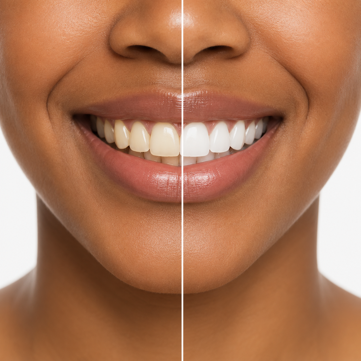 Before-and-after GLO Teeth Whitening results at Robert A. Lantzy DMD, Teeth Whitening in Newtown, PA