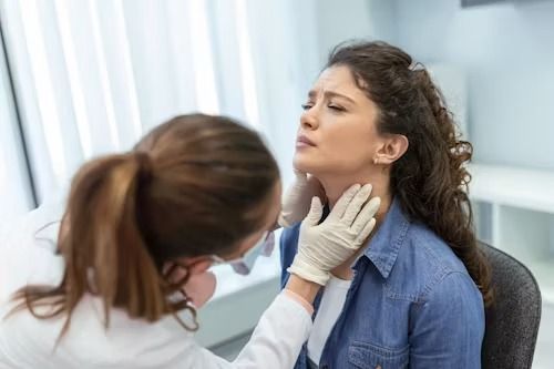 Dentist evaluating jaw function at Robert A. Lantzy DMD, TMJ & Jaw Pain treatment in Newtown, PA
