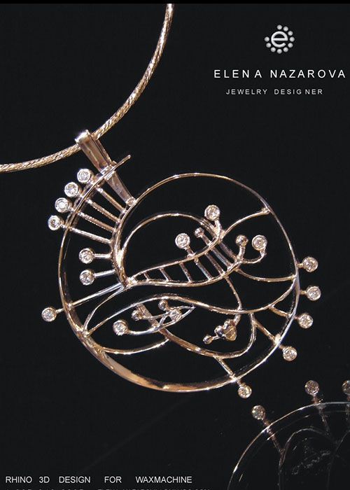 Gold Wire Jewelry With Circular Floral Design at Robert A. Lantzy, DMD, LCC in Newtown, PA