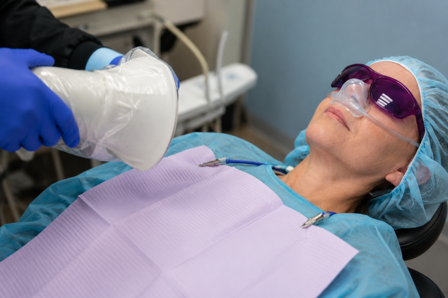 Protective isolation during SMART Amalgam Removal at Robert A. Lantzy DMD in Newtown, PA
