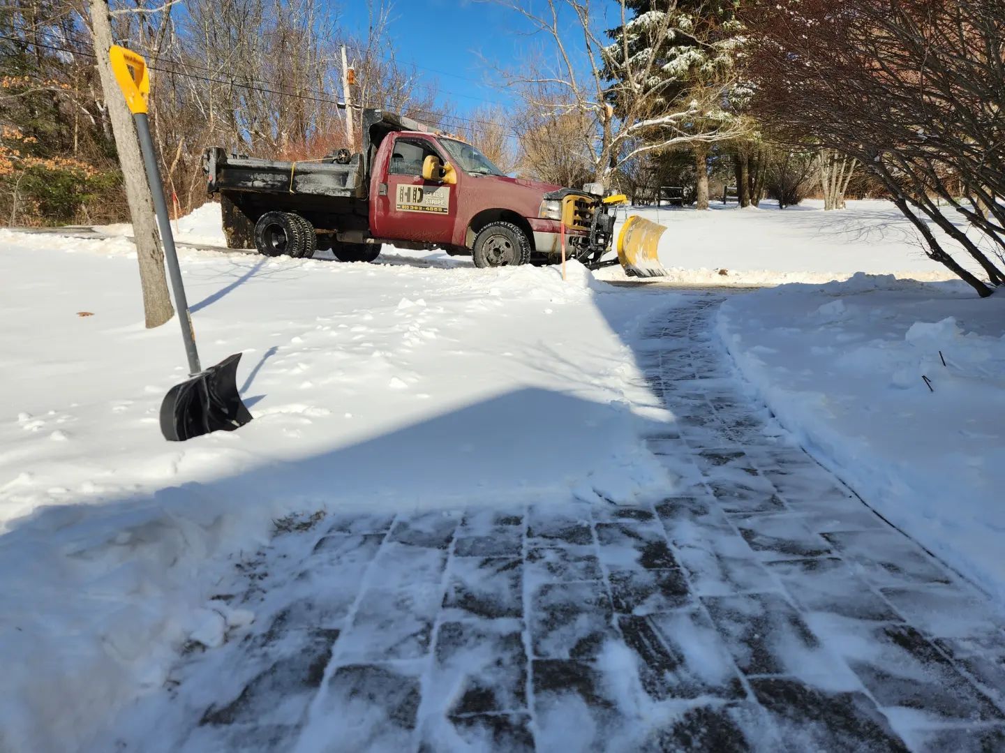 Snow plowing