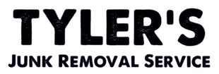 Tyler's Junk Removal Service logo in bold black text on a light background