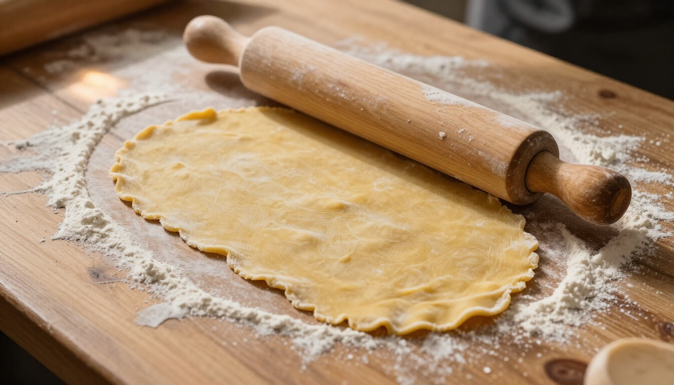 Pasta fresca artesanal en preparación