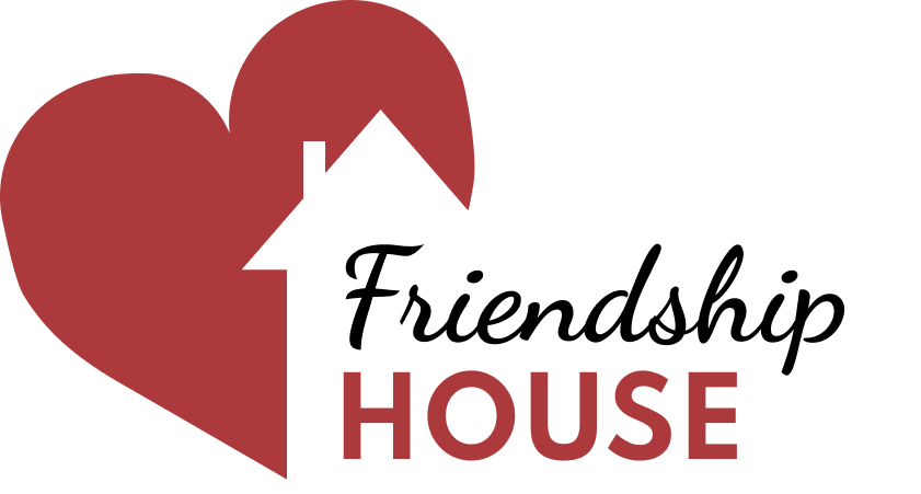 The logo for margie 's haven house is a place of peace and refuge.