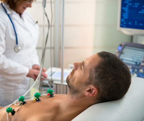Caucasian Male Getting Medical Diagnosis