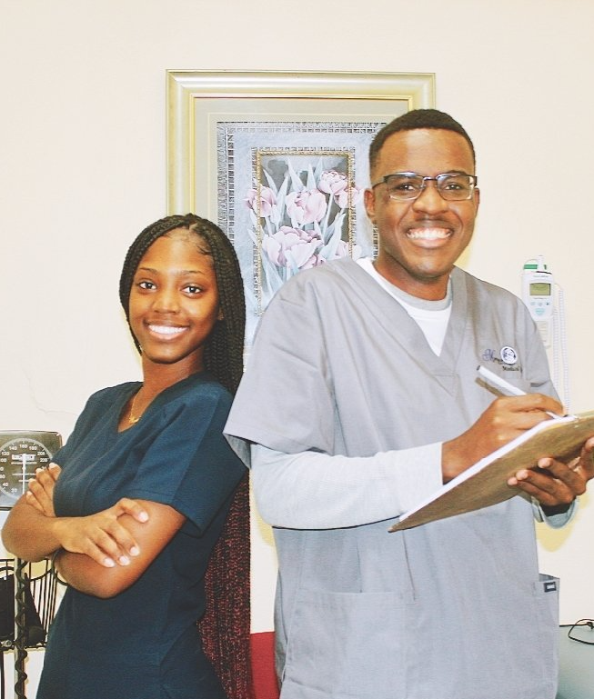 Clinical Team Members Jernae Thompson And Wayne Alcide