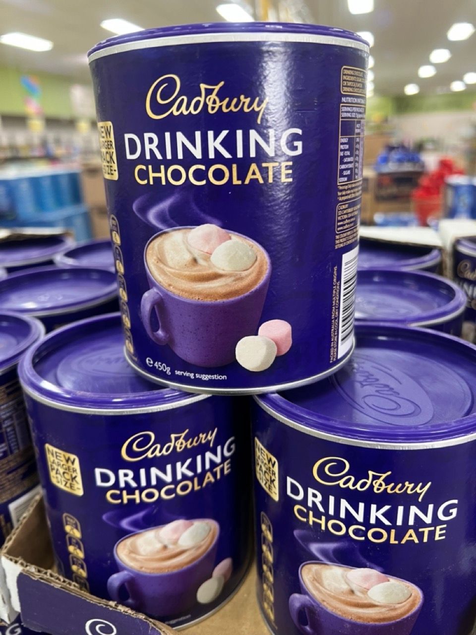 Cadbury's Drinking Chocolate Display — Discount Groceries in Ballarat