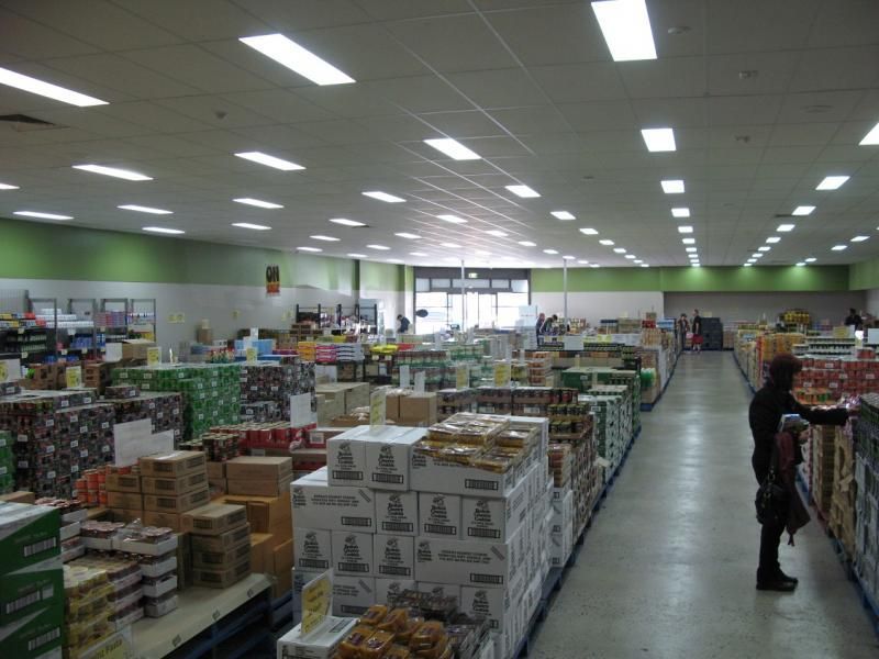 Boxes and Goods Inside The Grocery Store — Discount Groceries in Ballarat