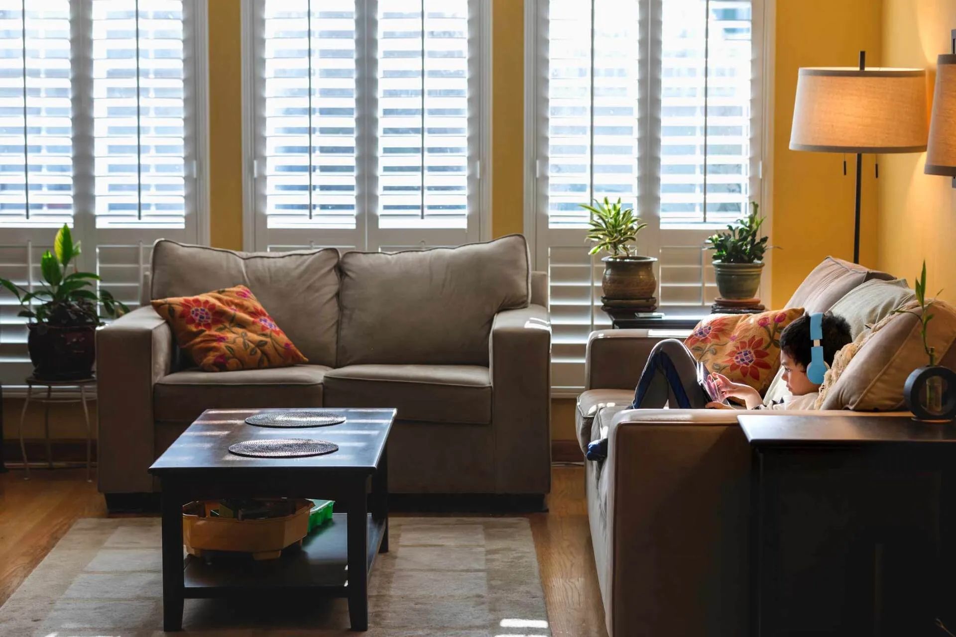 Custom Blinds in Local Living Room